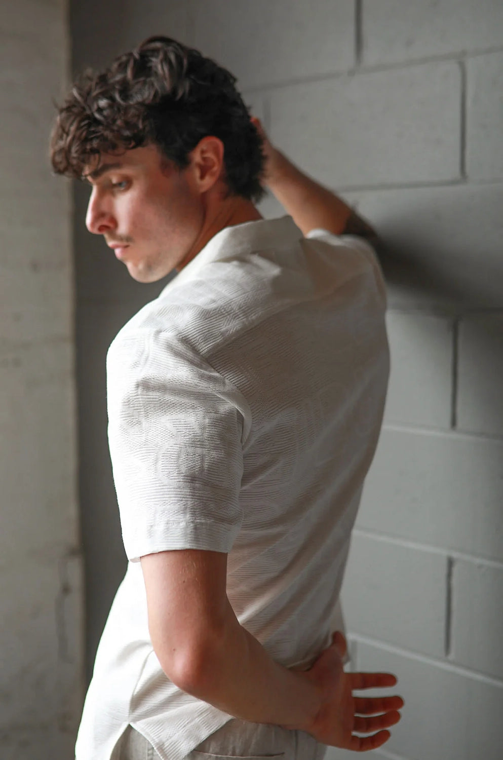 JAMES HARPER FANCY COTTON BLEND KNIT S/S SHIRT JHS620