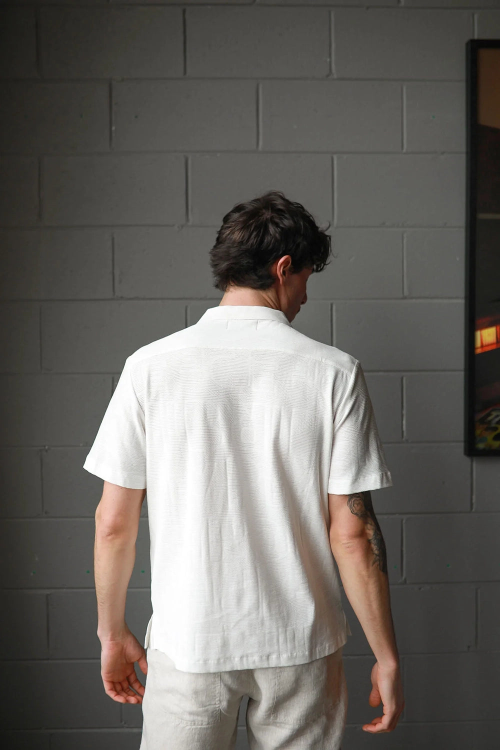 JAMES HARPER FANCY COTTON BLEND KNIT S/S SHIRT JHS620