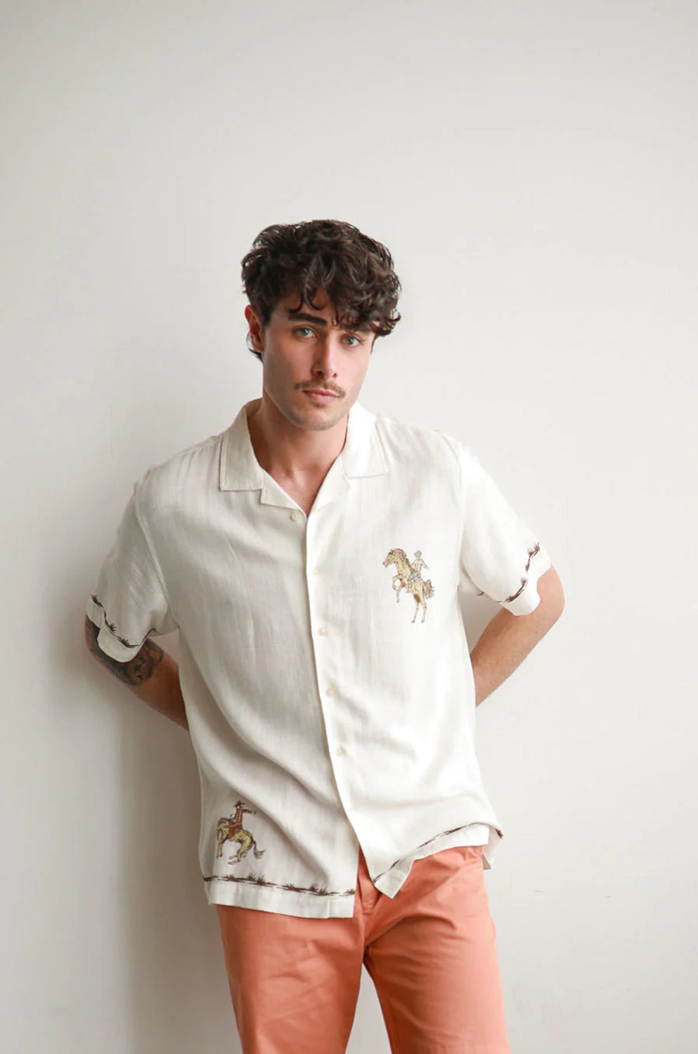 JAMES HARPER CUBAN RODEO LINEN / VISCOSE S/S SHIRT JHS622