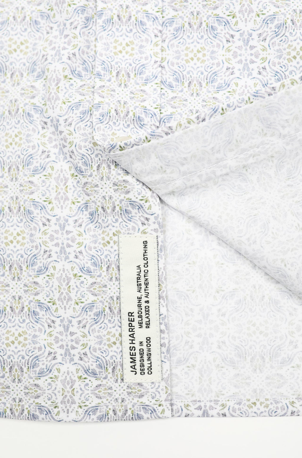 JAMES HARPER POSITANO PRINT COTTON POPLIN L/S SHIRT JHS724