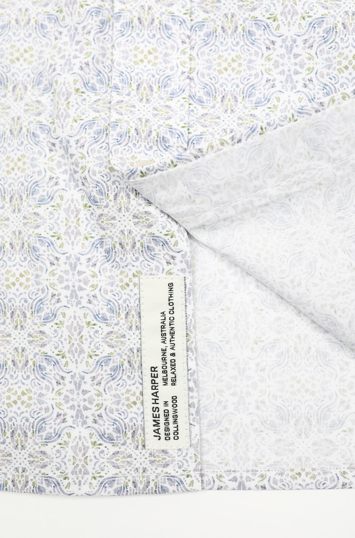 JAMES HARPER POSITANO PRINT COTTON POPLIN L/S SHIRT JHS724