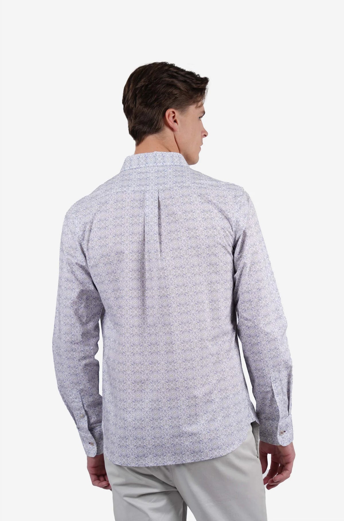 JAMES HARPER POSITANO PRINT COTTON POPLIN L/S SHIRT JHS724
