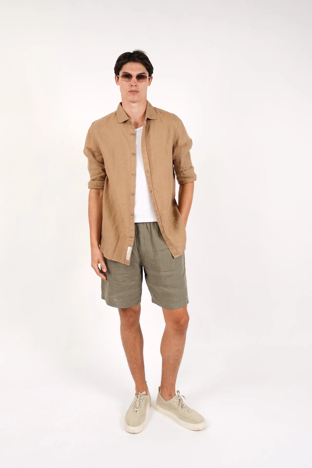 JAMES HARPER PURE LINEN L/S SHIRT JHS725