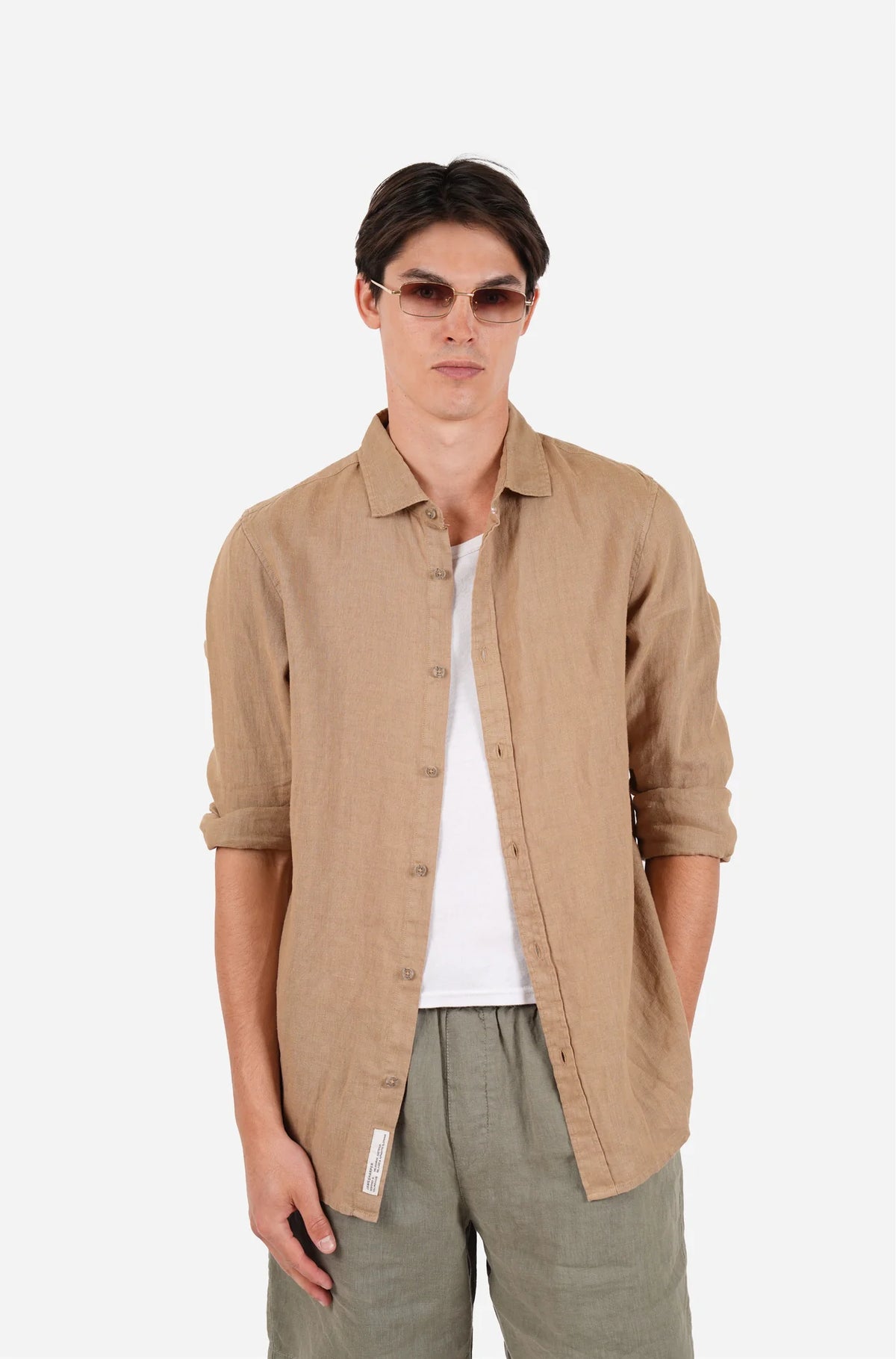 JAMES HARPER PURE LINEN L/S SHIRT JHS725