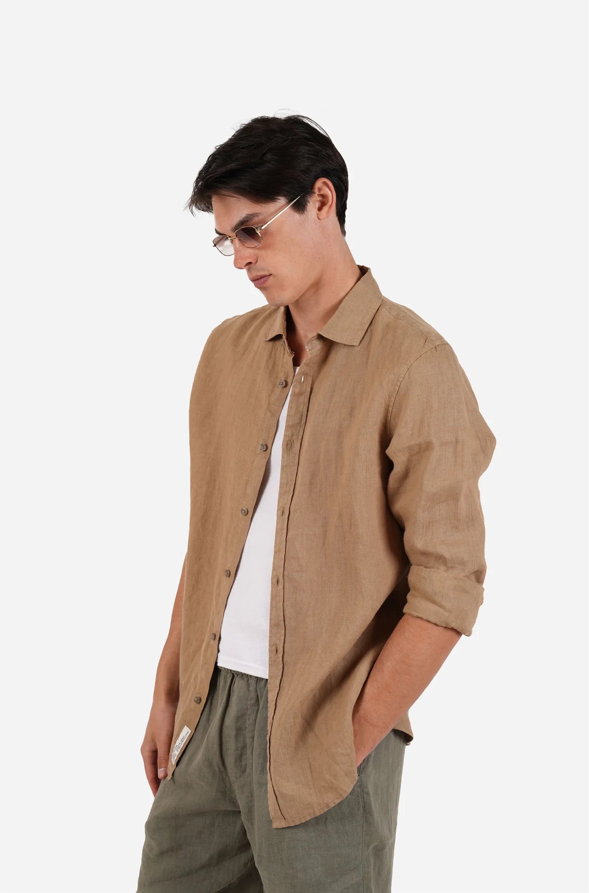 JAMES HARPER PURE LINEN L/S SHIRT JHS725