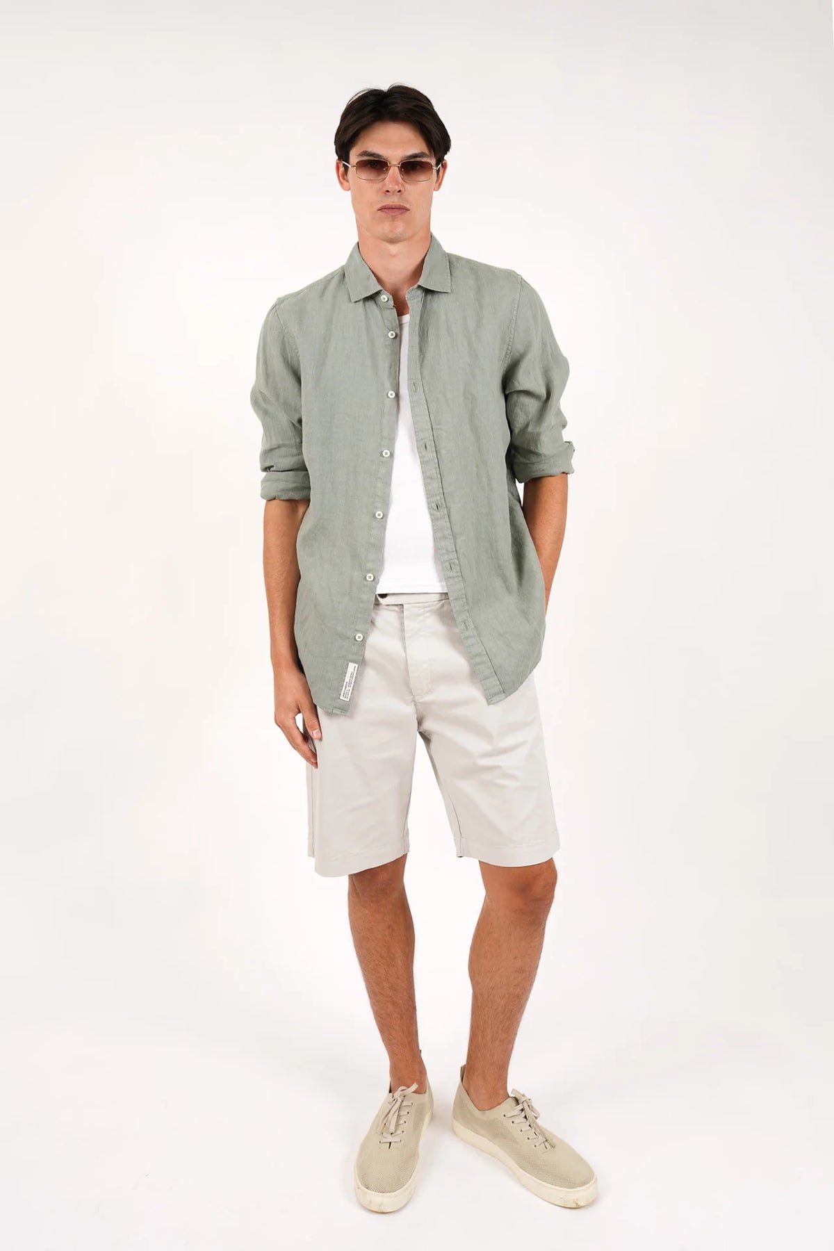 JAMES HARPER PURE LINEN L/S SHIRT JHS725