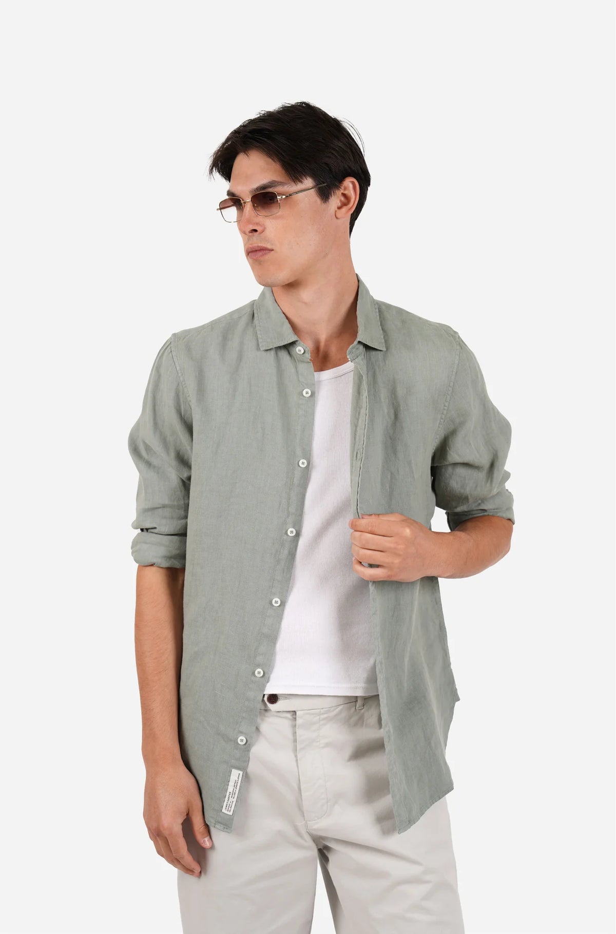 JAMES HARPER PURE LINEN L/S SHIRT JHS725