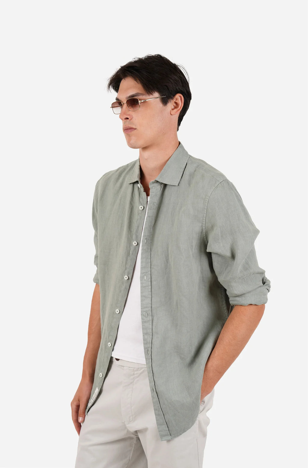 JAMES HARPER PURE LINEN L/S SHIRT JHS725