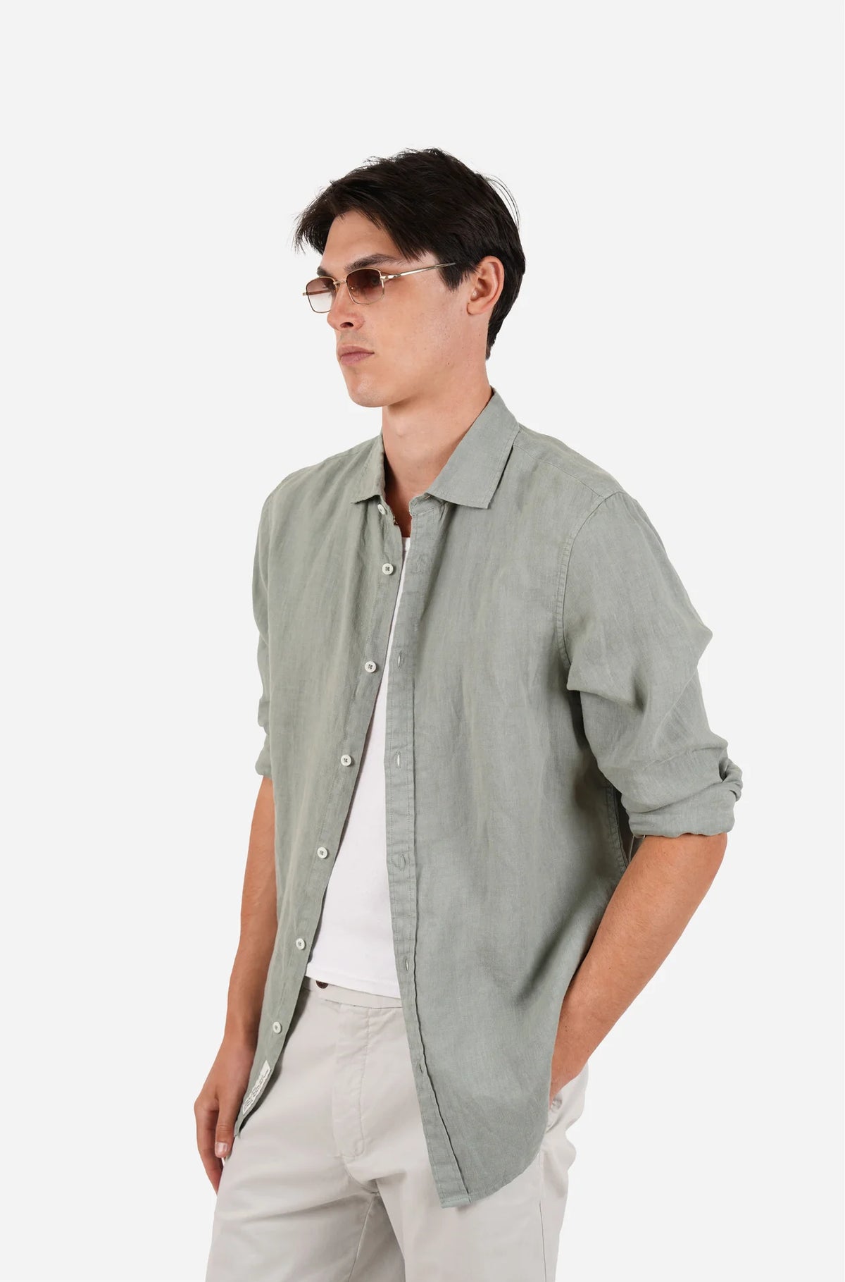 JAMES HARPER PURE LINEN L/S SHIRT JHS725