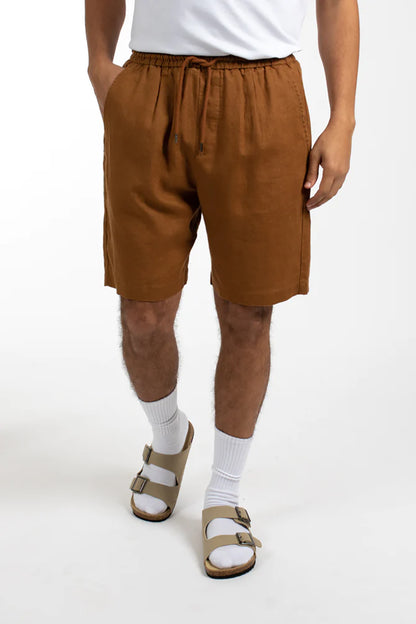 JAMES HARPER ELASTIC WAIST LINEN SHORT JHSH18