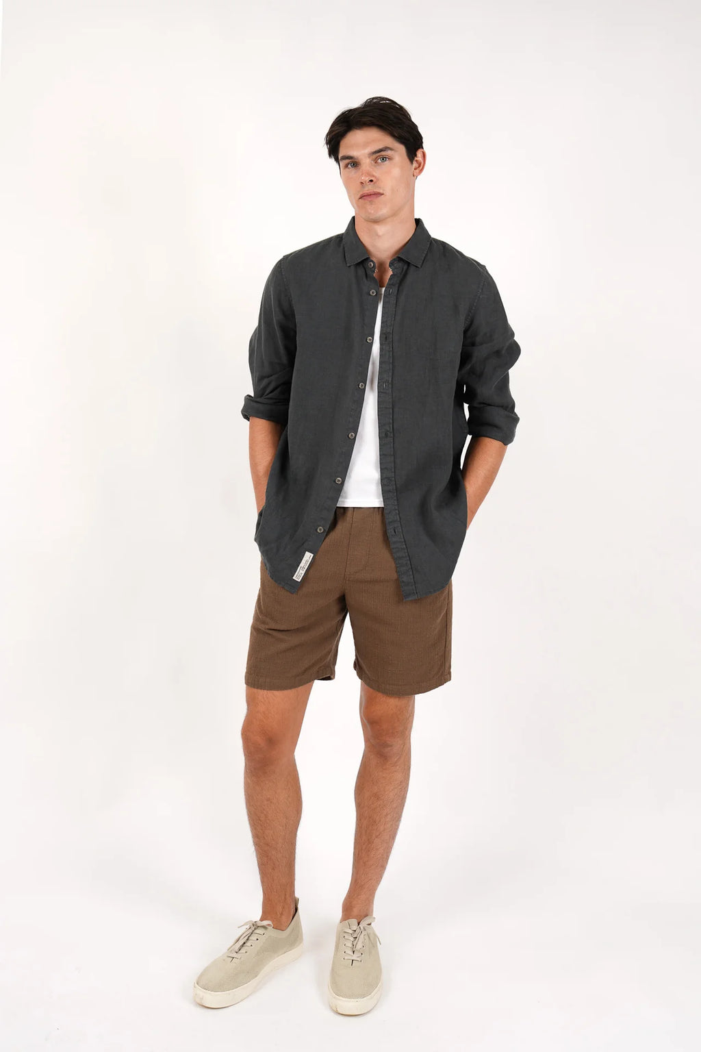 JAMES HARPER PURE LINEN L/S SHIRT JHS725