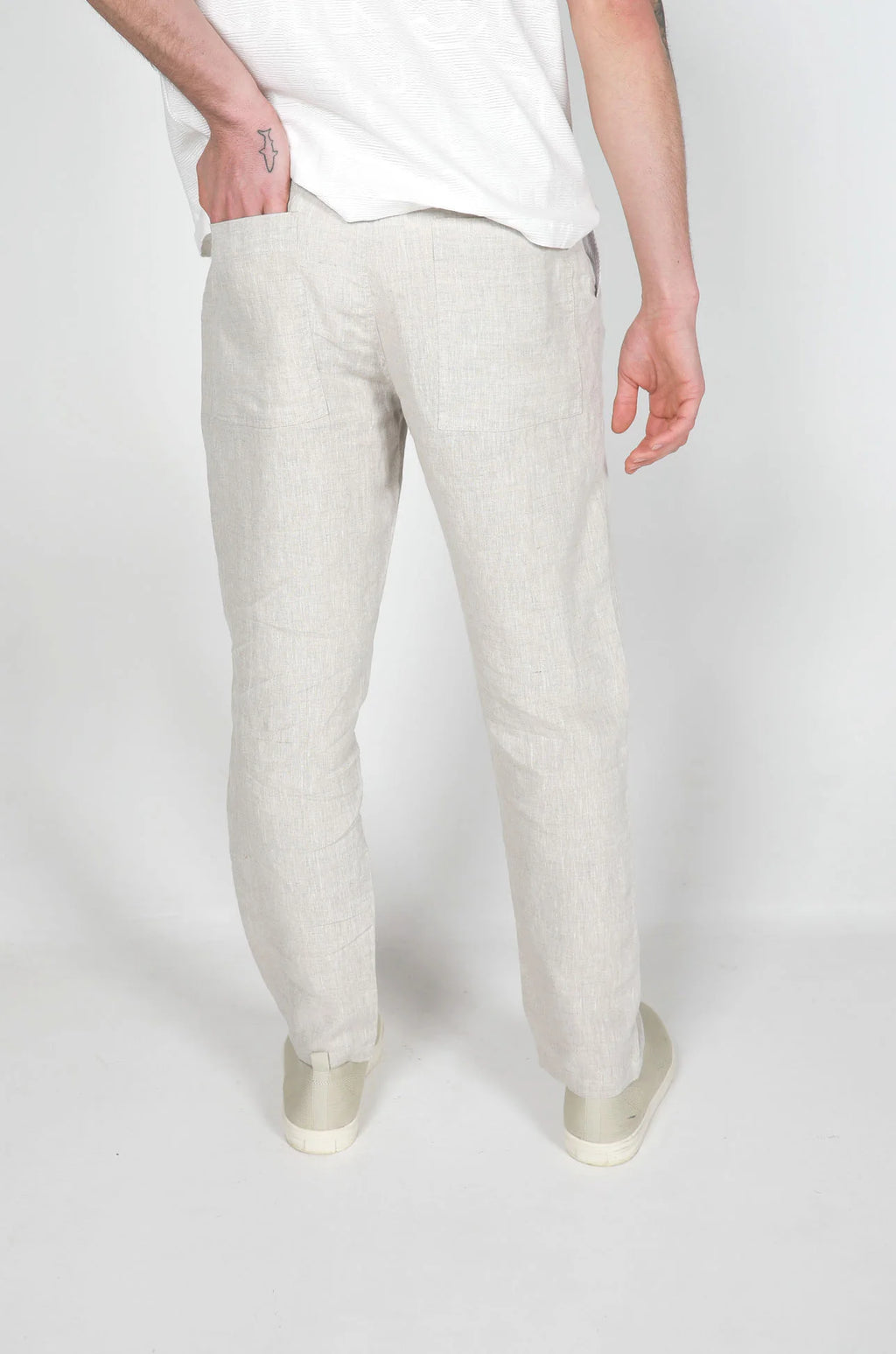 JAMES HARPER LINEN RELAXED WAIST PANT JHTR55