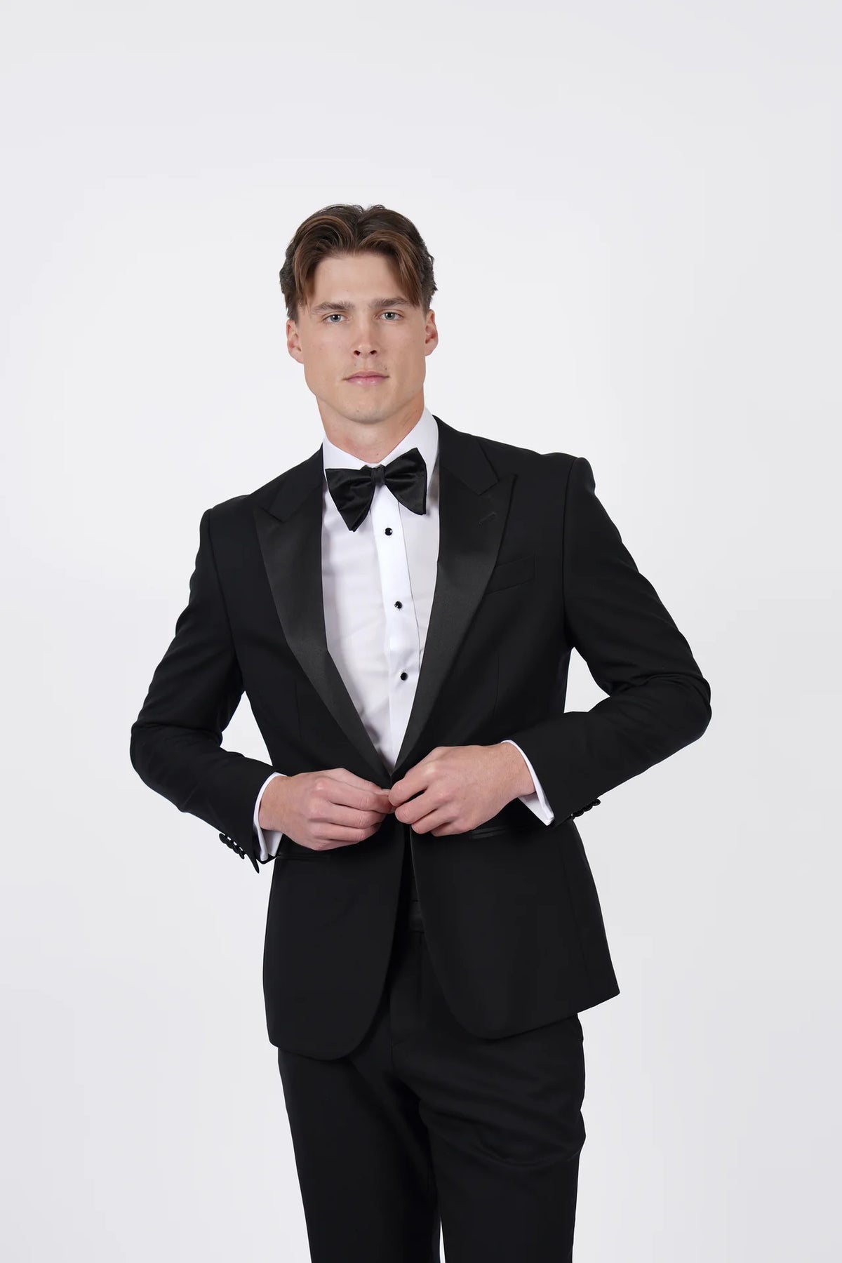 HARDY AMIES BRINSLEY 100% WOOL PEAK LAPEL DINNER JACKET JKTDJ007