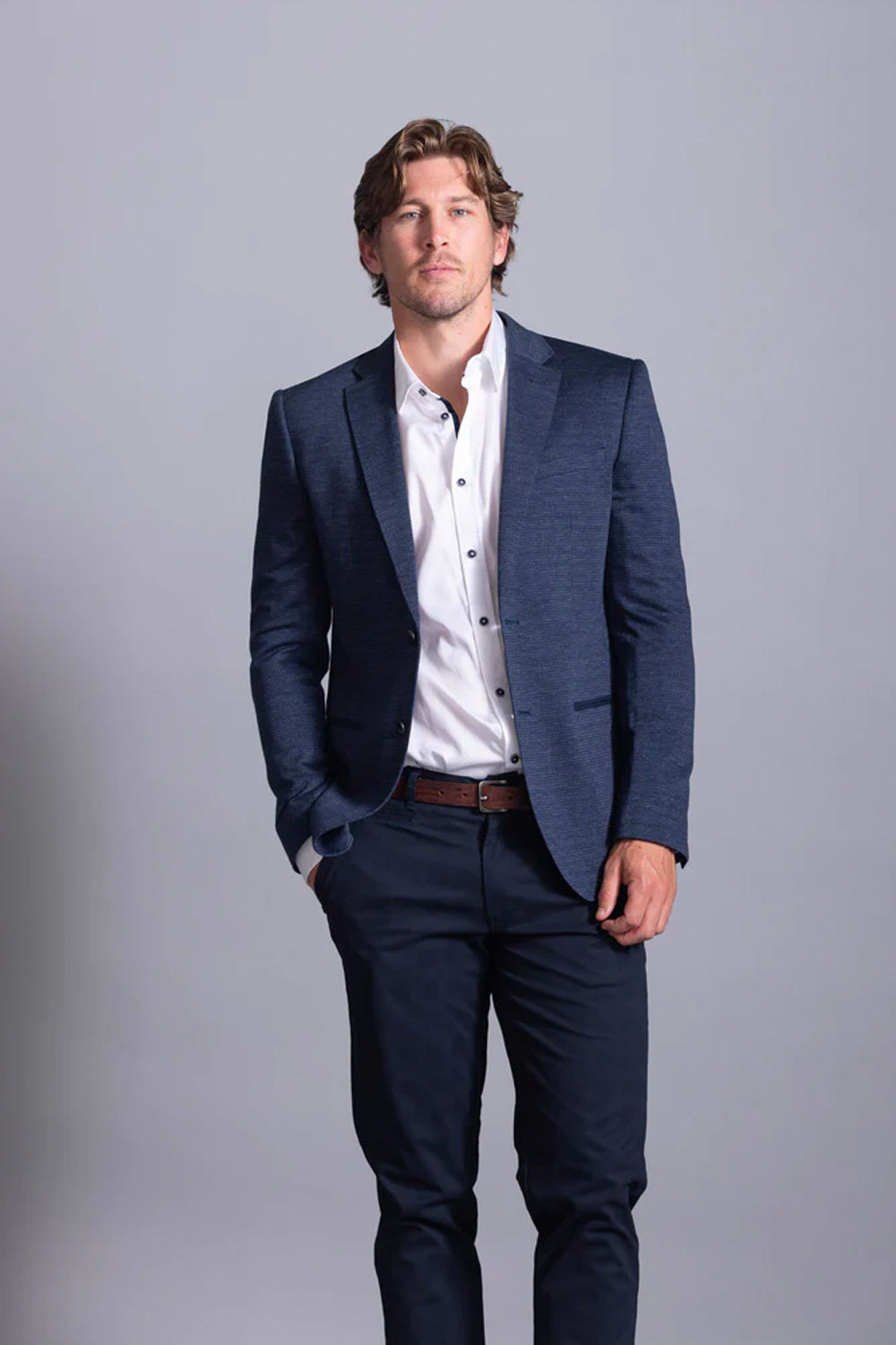 CUTLER & CO JOHNSON 100% COTTON KNITTED BLAZER CW40515