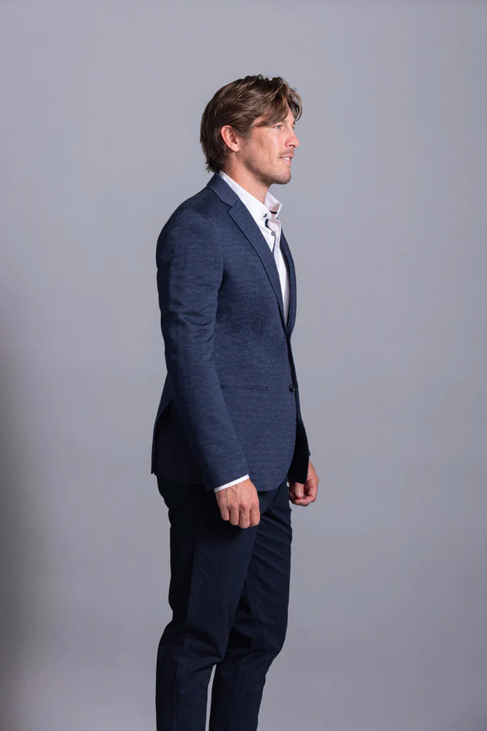 CUTLER & CO JOHNSON 100% COTTON KNITTED BLAZER CW40515