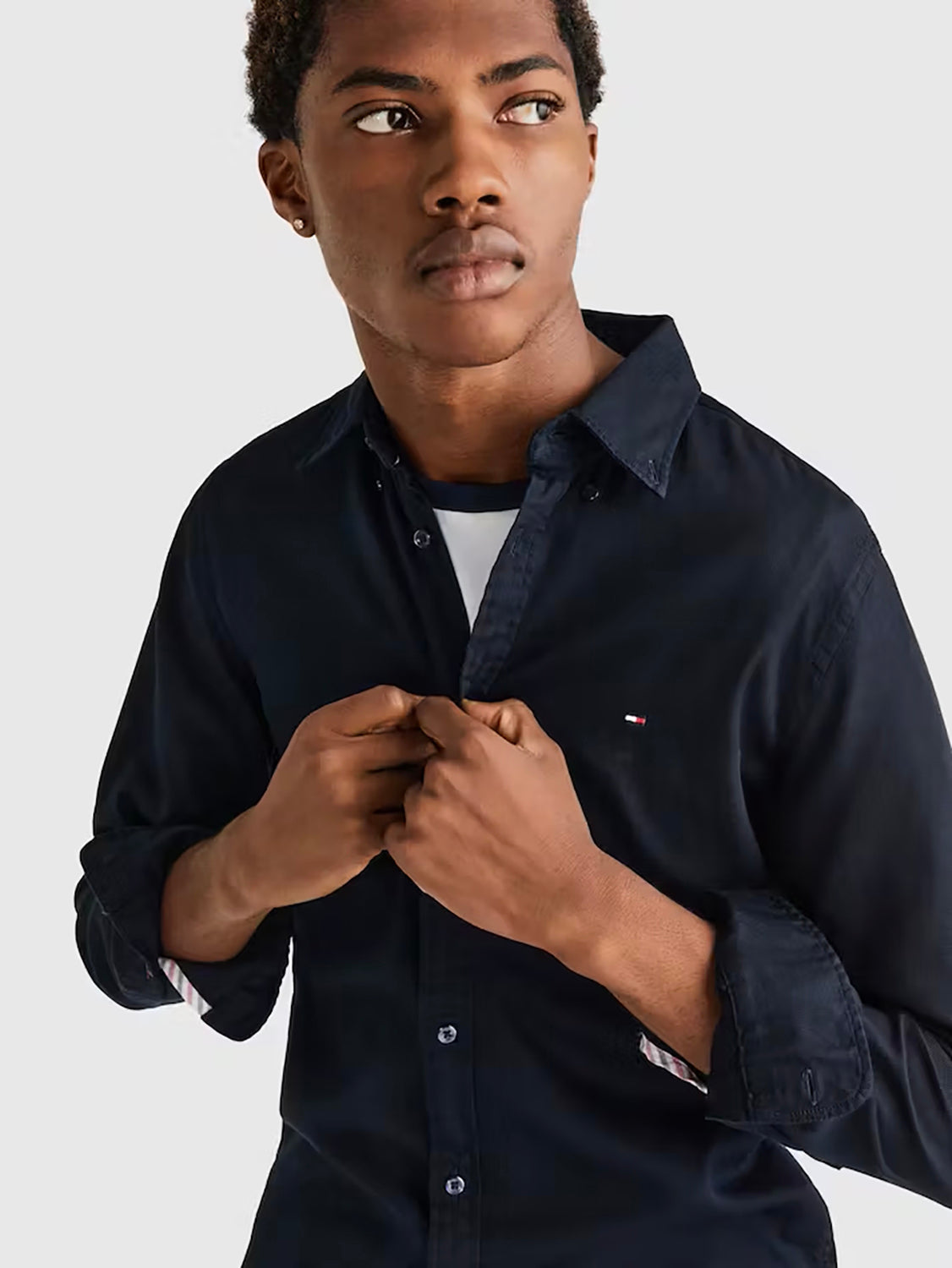 TOMMY HILFIGER FLEX DOBBY SLIM FIT L/S SHIRT MW0MW29970