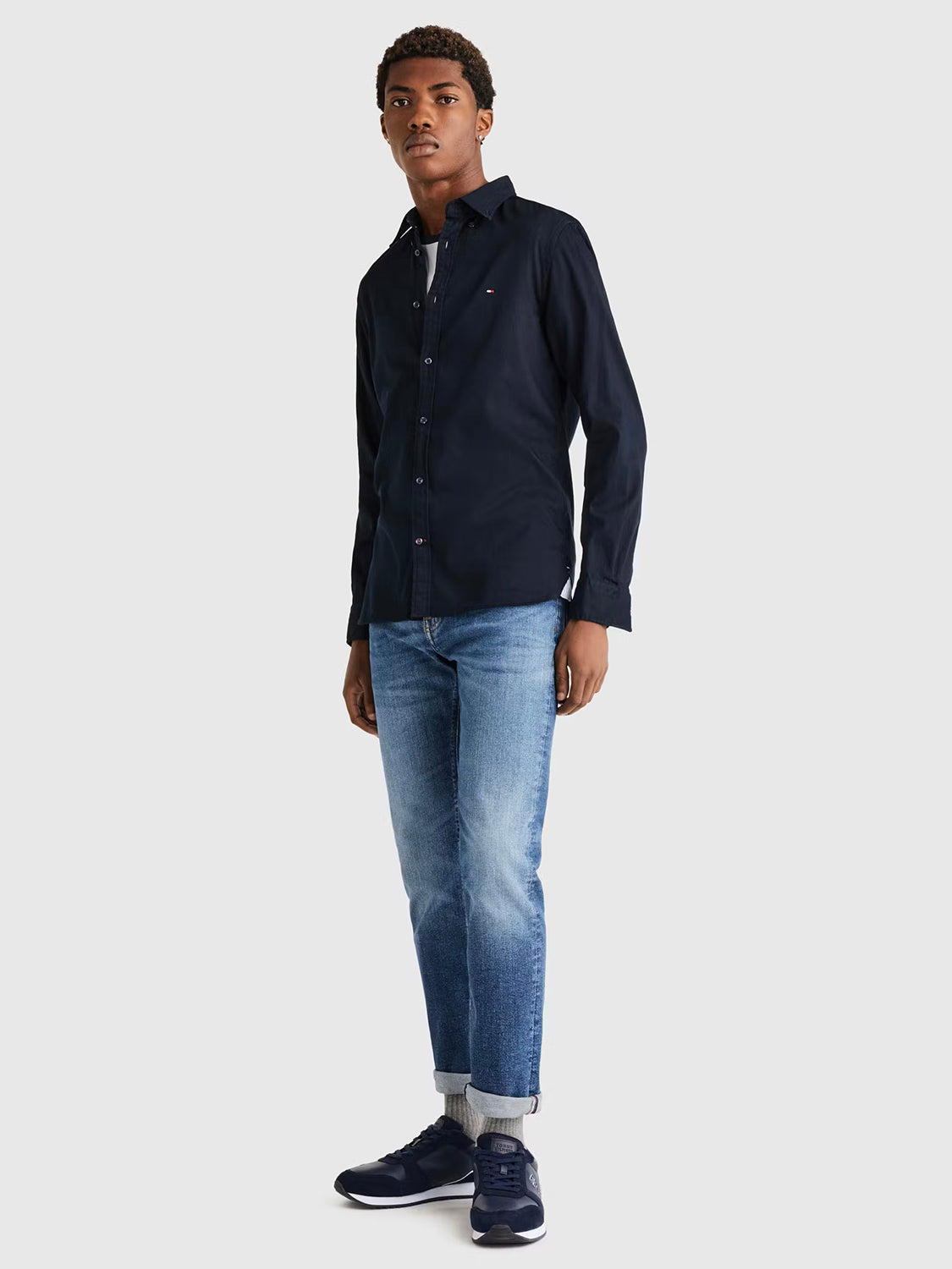TOMMY HILFIGER FLEX DOBBY SLIM FIT L/S SHIRT MW0MW29970