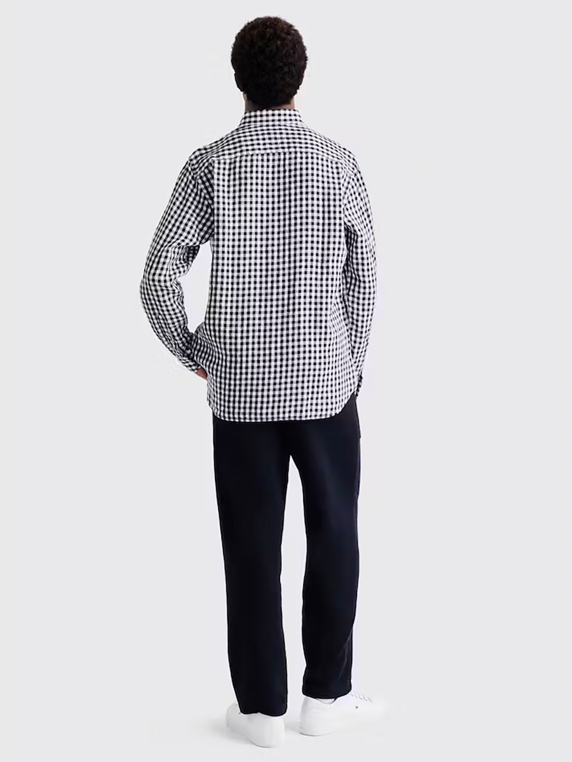 TOMMY HILFIGER PREMIUM LINEN L/S GINGHAM CHECK SHIRT MW0MW33894