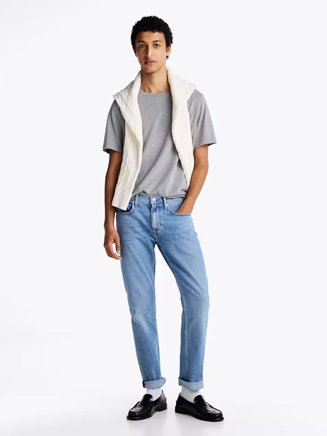 TOMMY HILFIGER ESSENTIAL REG FIT HEATHER TSHIRT MW0MW37268