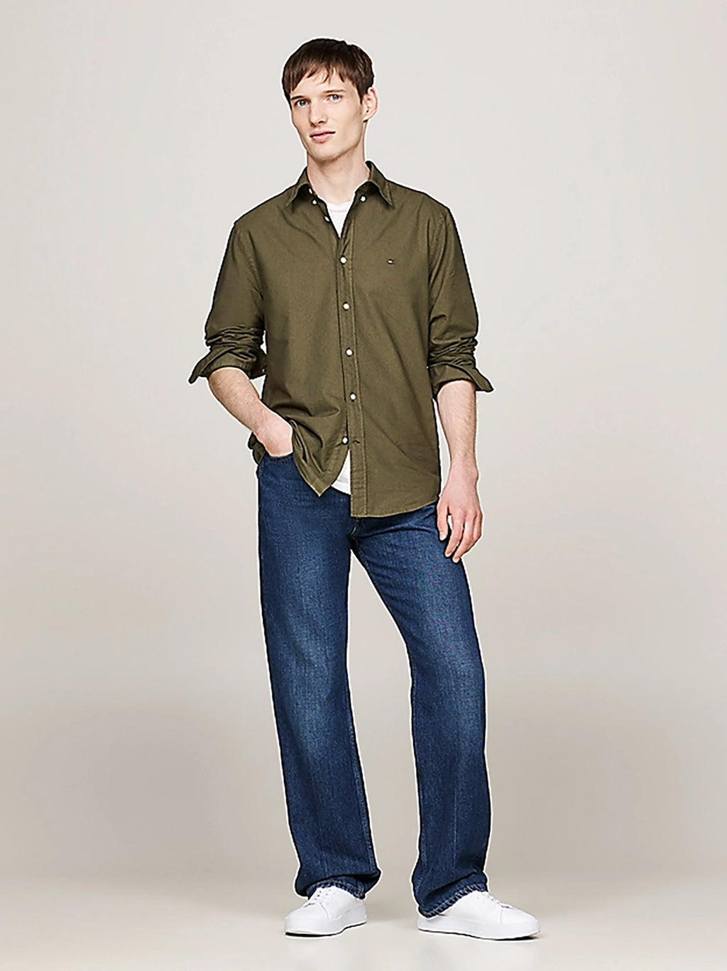 TOMMY HILFIGER GMD OXFORD REG FIT L/S SHIRT MW0MW37354