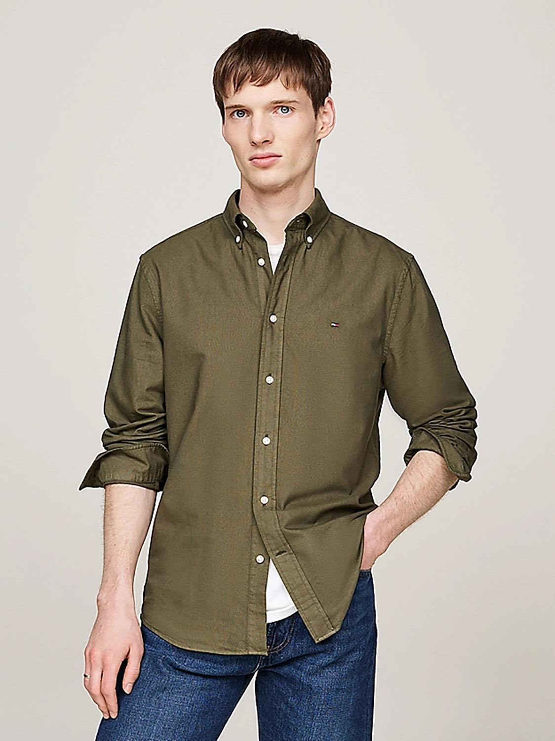 TOMMY HILFIGER GMD OXFORD REG FIT L/S SHIRT MW0MW37354