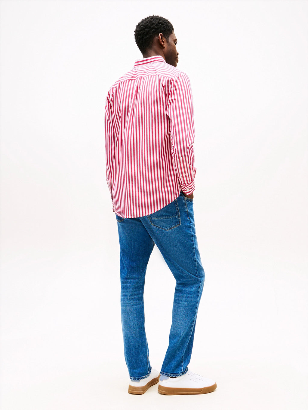 TOMMY HILFIGER COTTON POPLIN BOLD STRIPE L/S SHIRT MW0MW39451