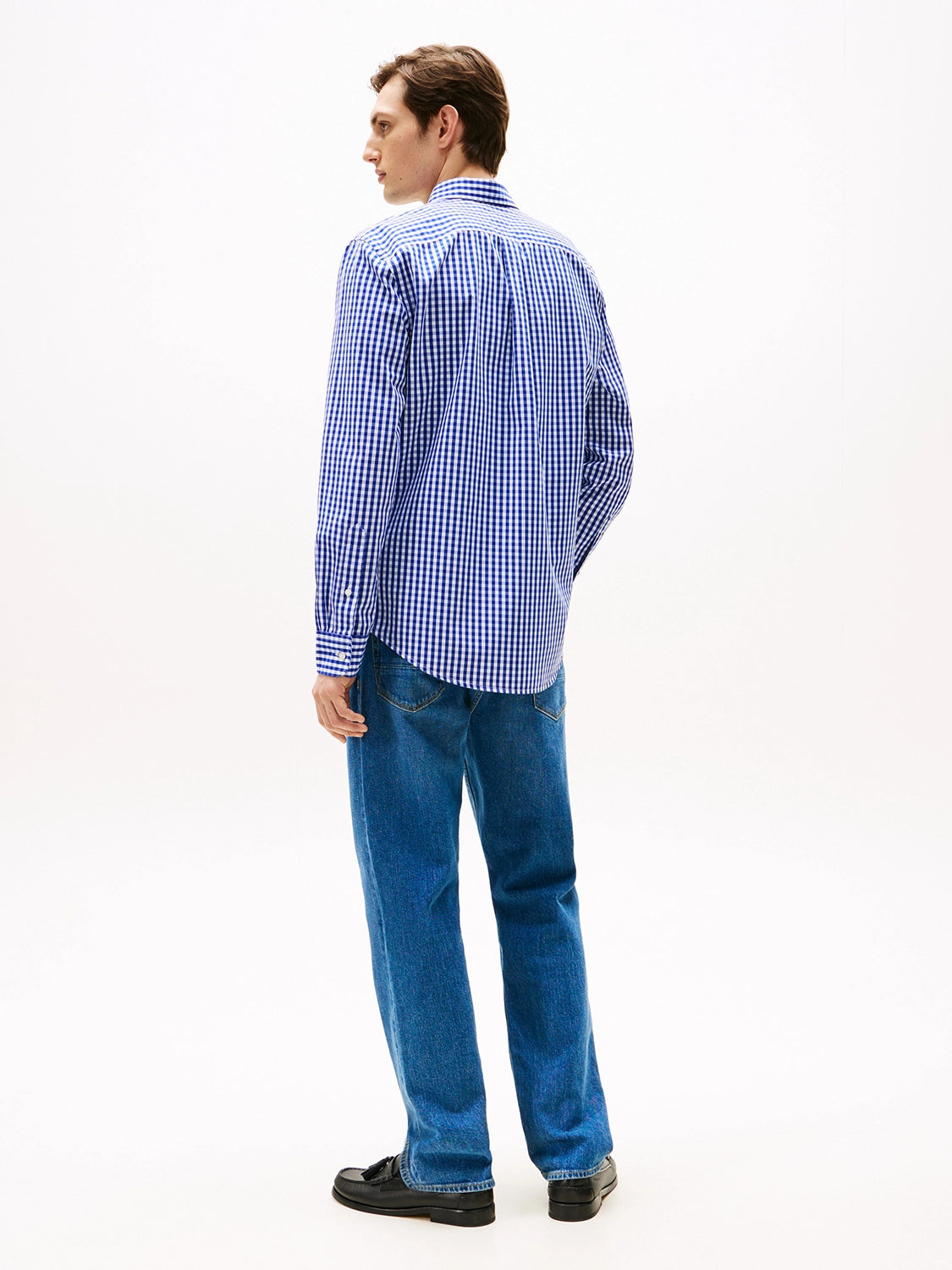 TOMMY HILFIGER COTTON POPLIN MINI GINGHAM CHECK L/S SHIRT MW0MW39452