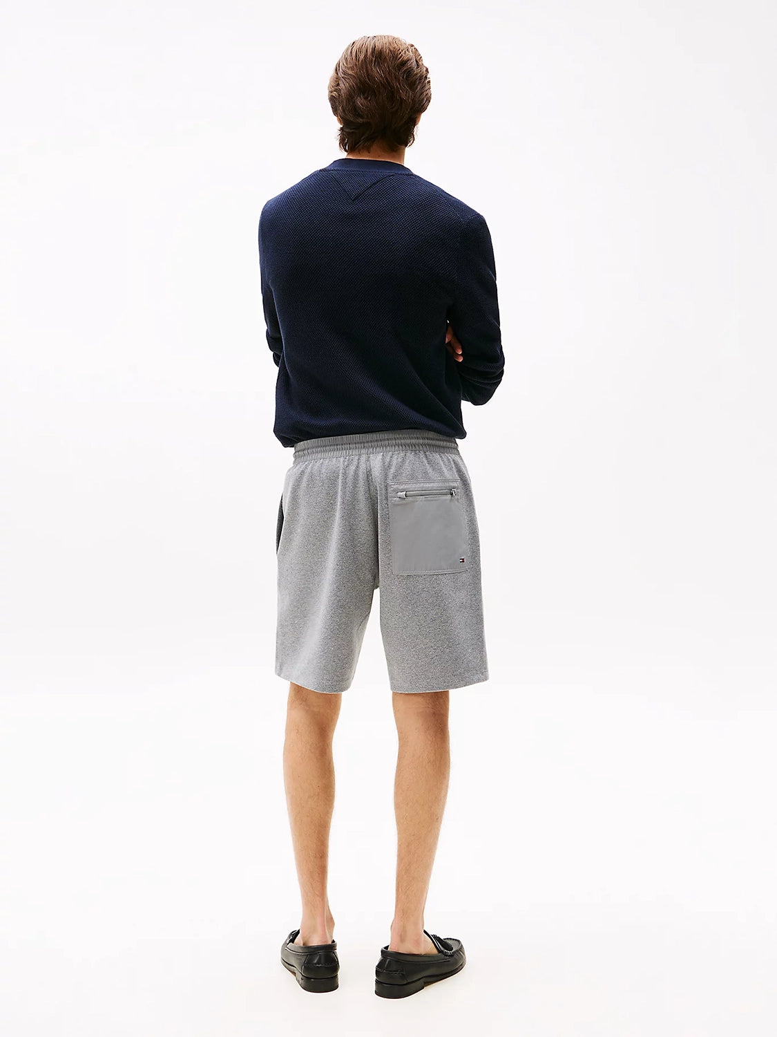 TOMMY HILFIGER SMALL EMBOSSED SWEAT SHORT MW0MW39687