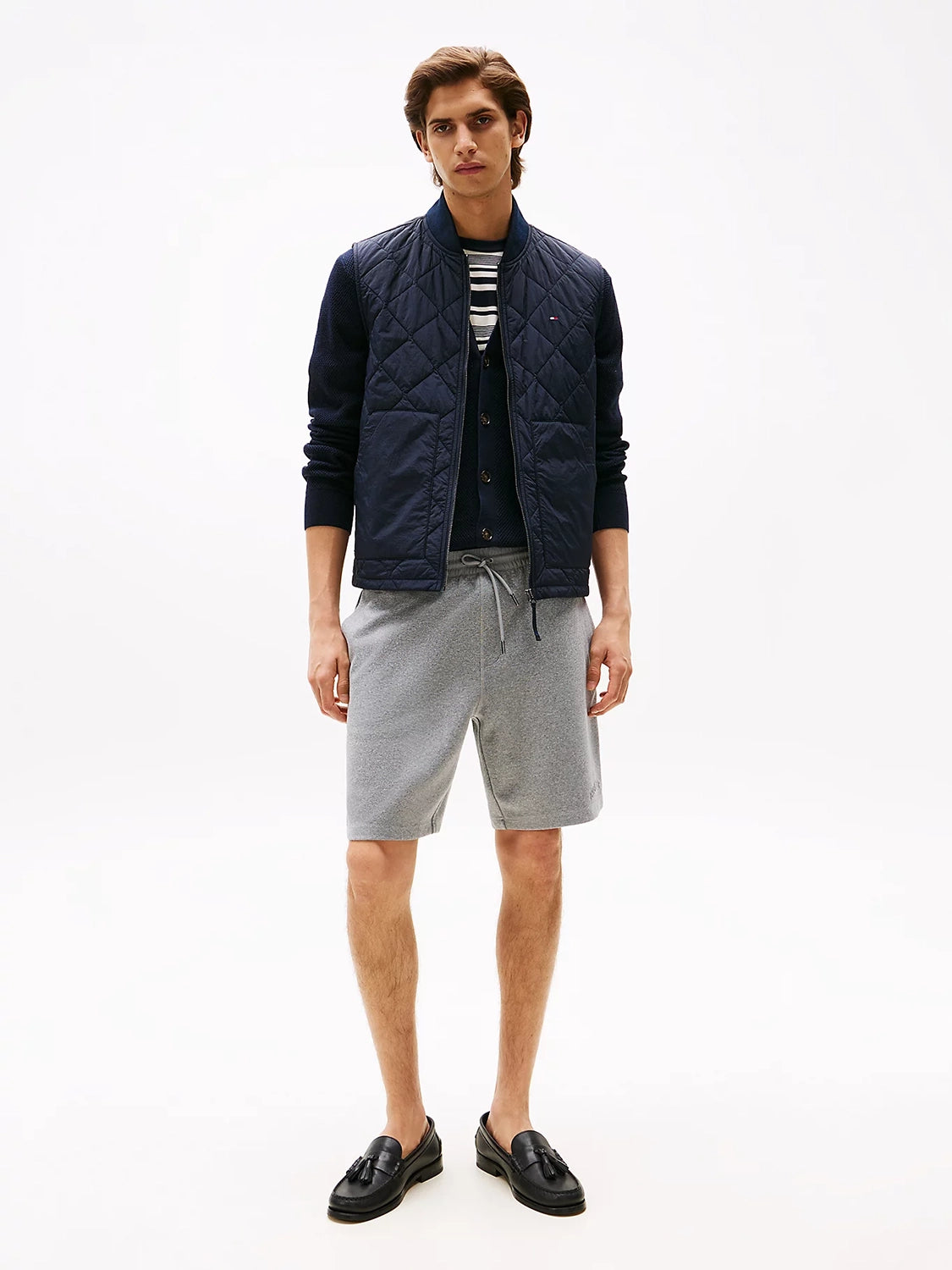 TOMMY HILFIGER SMALL EMBOSSED SWEAT SHORT MW0MW39687