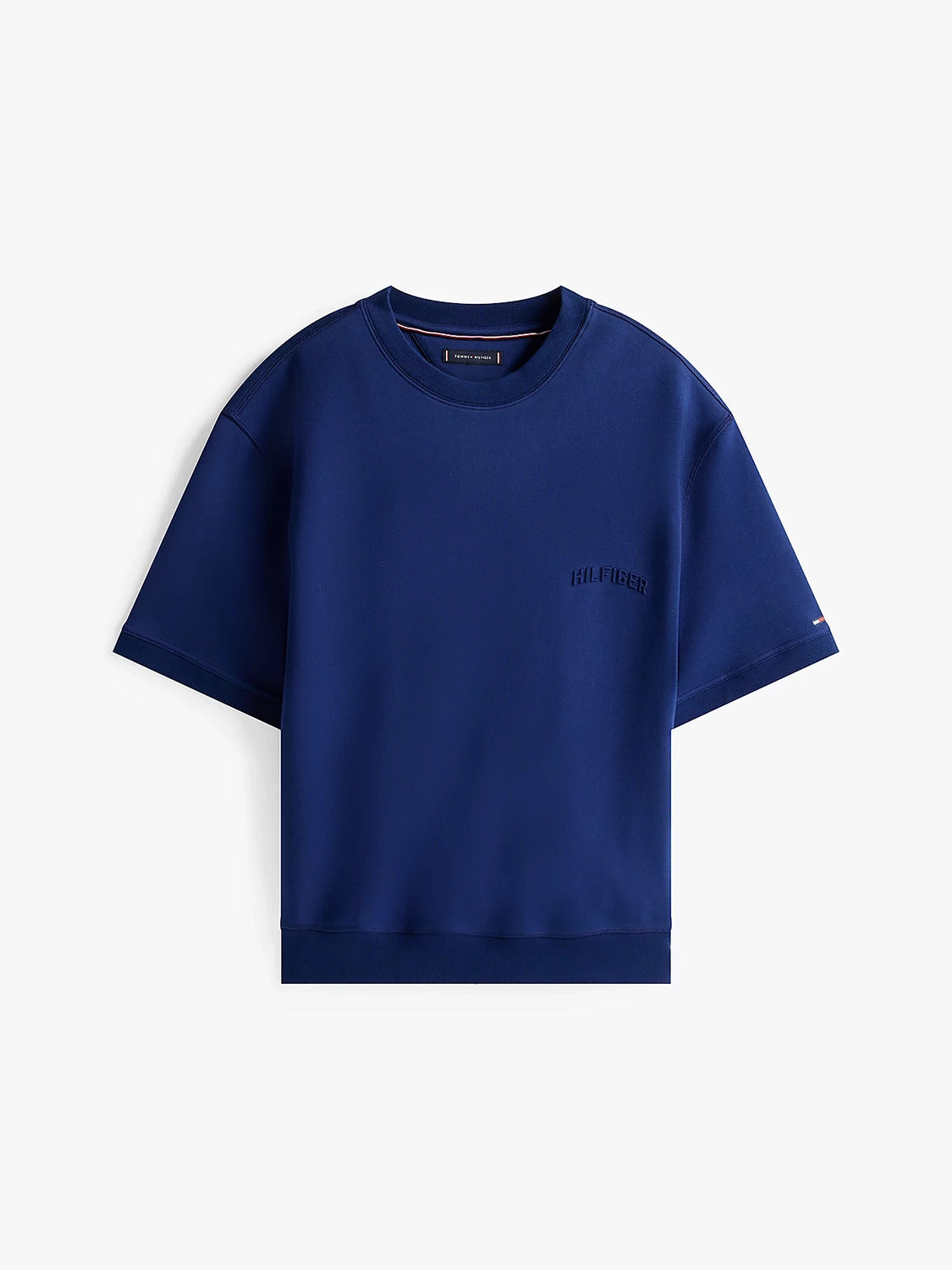 TOMMY HILFIGER SMALL EMBOSSED S/S SWEATSHIRT MW0MW39864