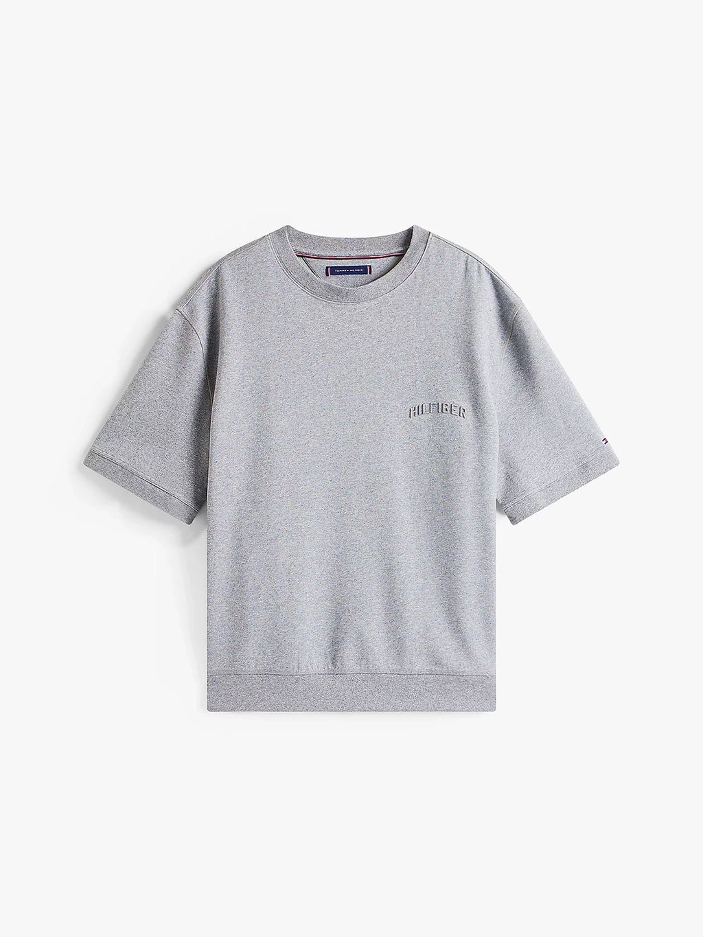 TOMMY HILFIGER SMALL EMBOSSED S/S SWEATSHIRT MW0MW39864