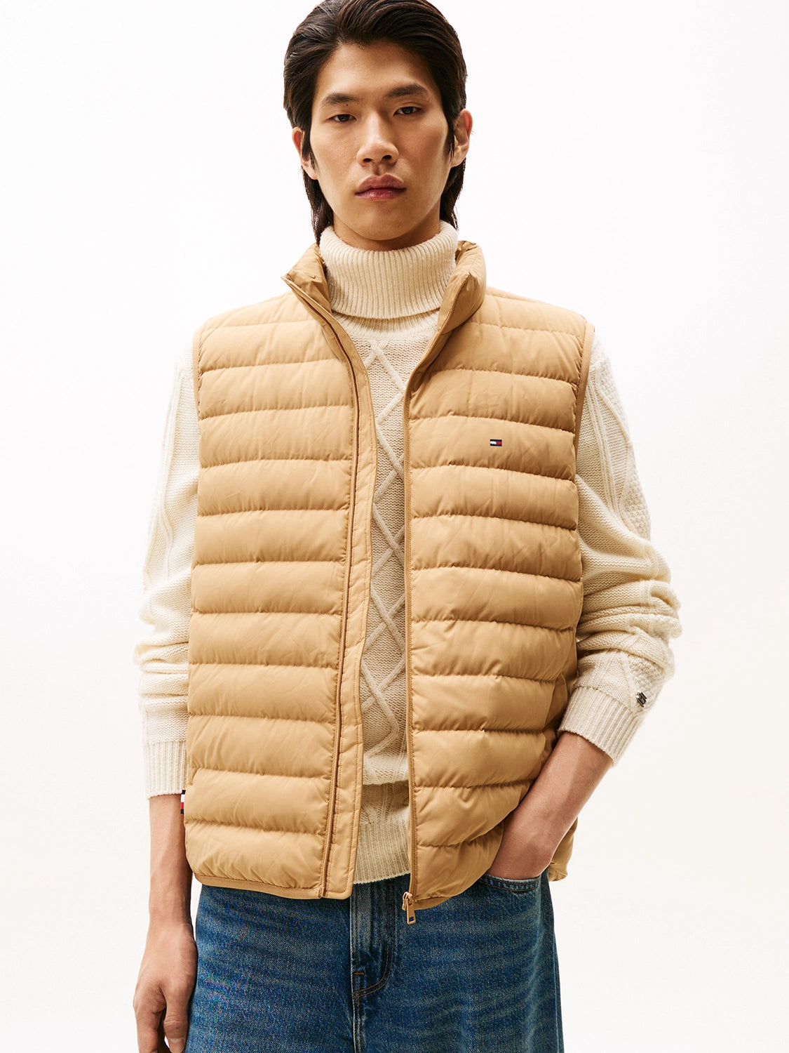 TOMMY HILFIGER LW GOOSE DOWN PACKABLE VEST MW0MW40171