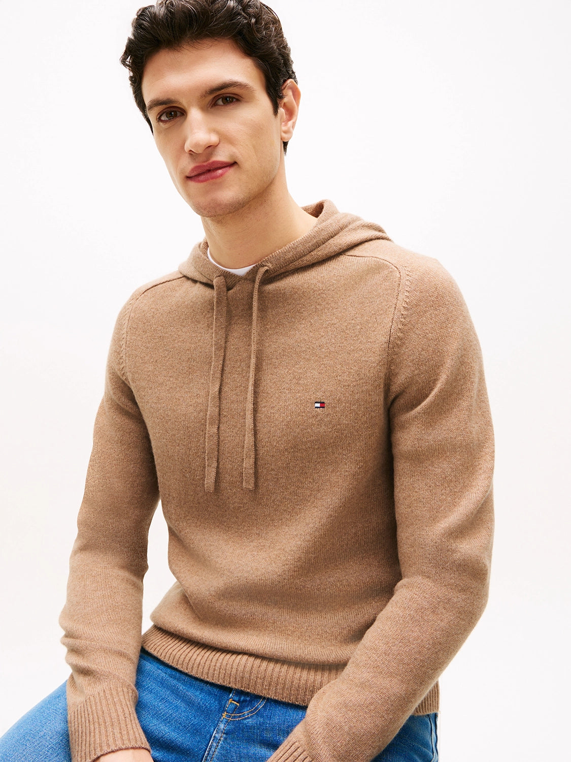 TOMMY HILFIGER LAMBSWOOL HOODY MW0MW40438