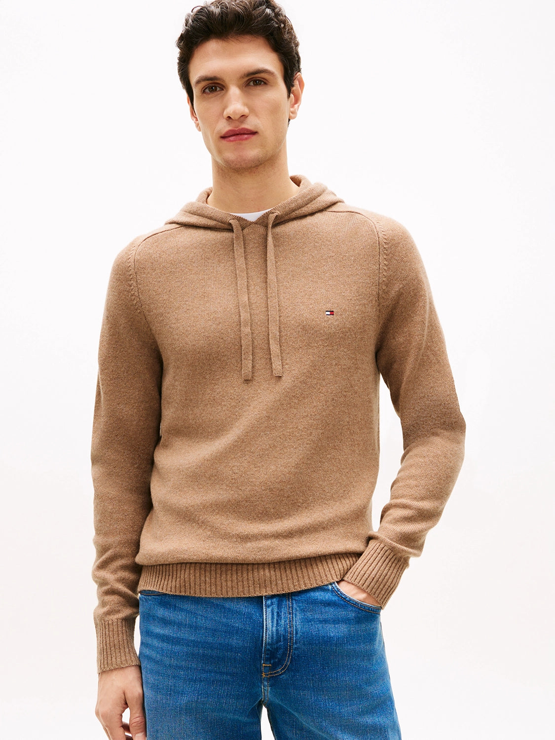 TOMMY HILFIGER LAMBSWOOL HOODY MW0MW40438