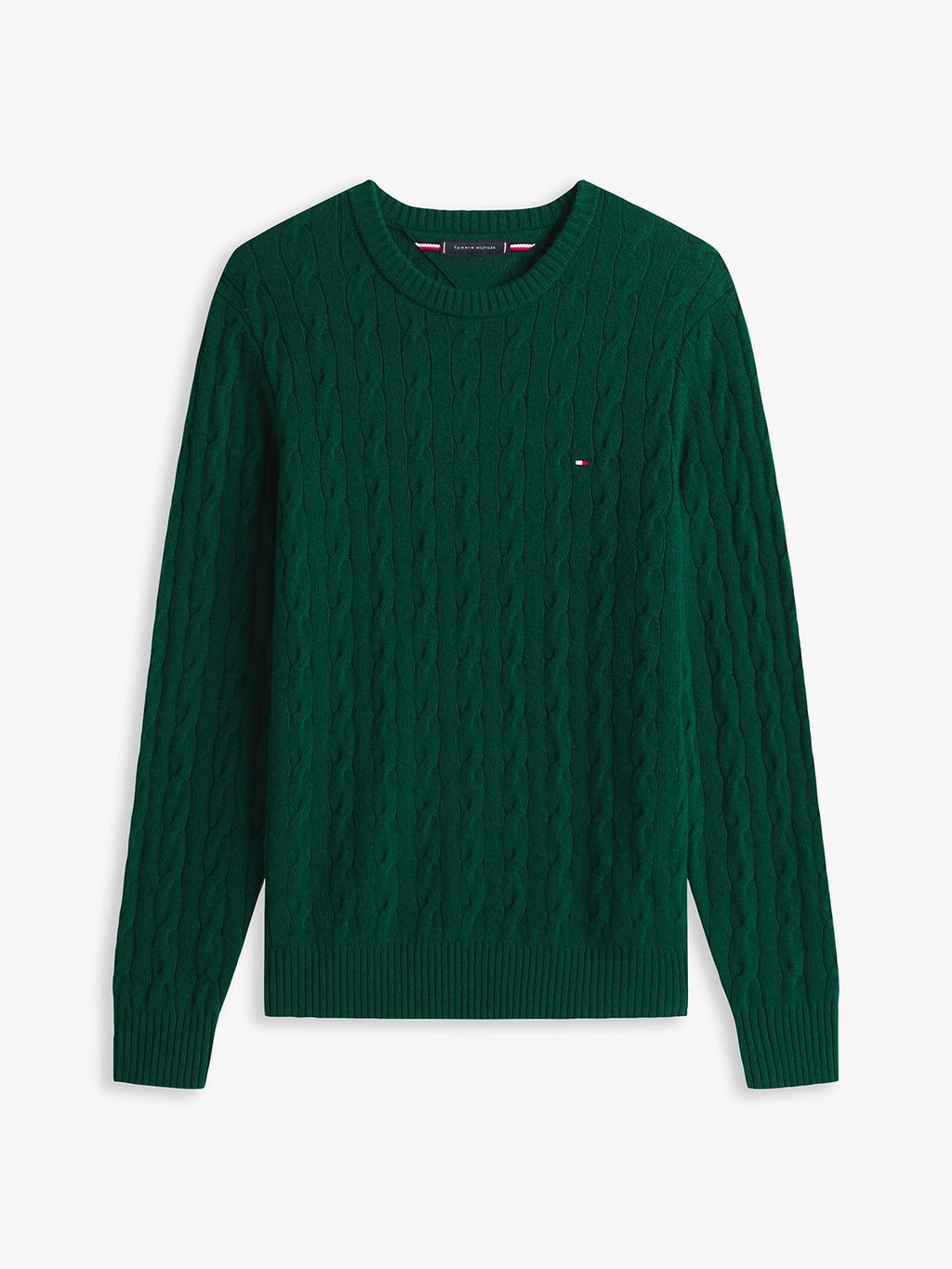 TOMMY HILFIGER LAMBSWOOL CABLE CREW MW0MW40442