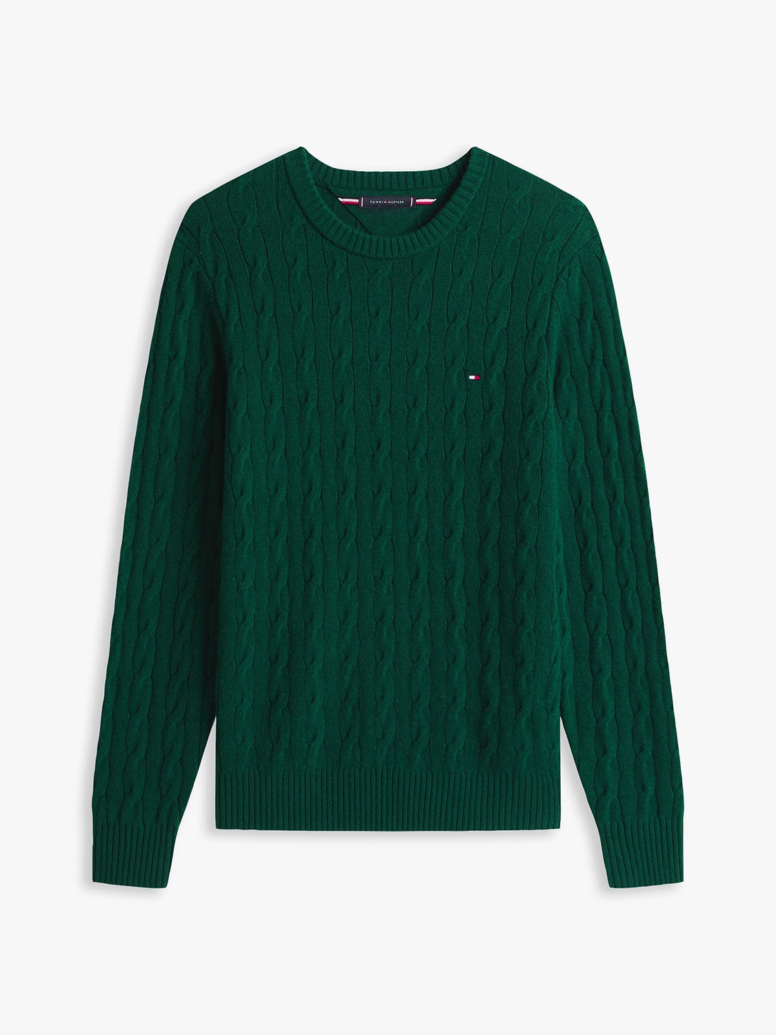 TOMMY HILFIGER LAMBSWOOL CABLE CREW MW0MW40442
