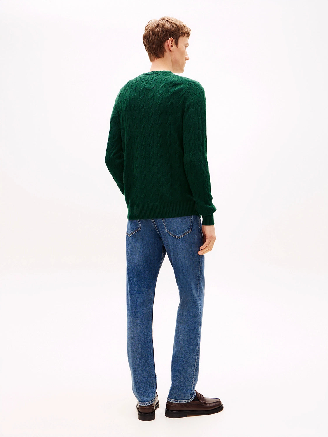 TOMMY HILFIGER LAMBSWOOL CABLE CREW MW0MW40442