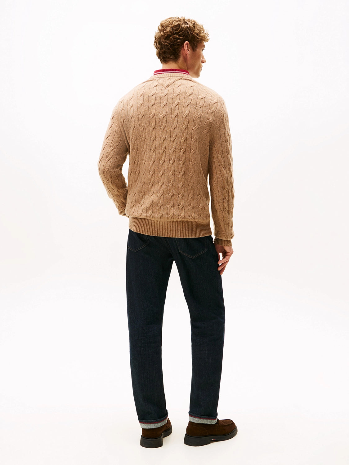 TOMMY HILFIGER LAMBSWOOL CABLE CREW MW0MW40442