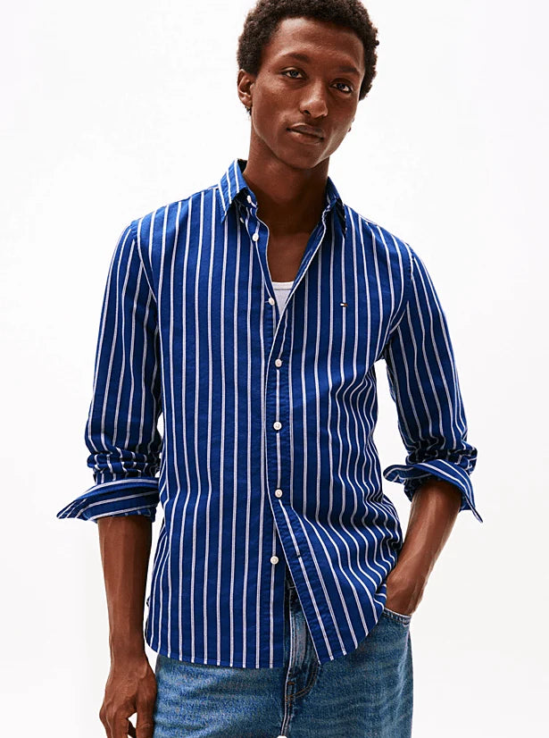 TOMMY HILFIGER HERITAGE OXFORD STRIPE L/S SHIRT MW0MW40464