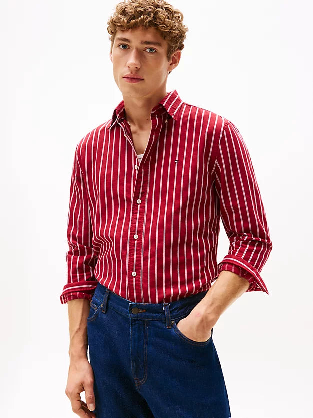 TOMMY HILFIGER HERITAGE OXFORD STRIPE L/S SHIRT MW0MW40464