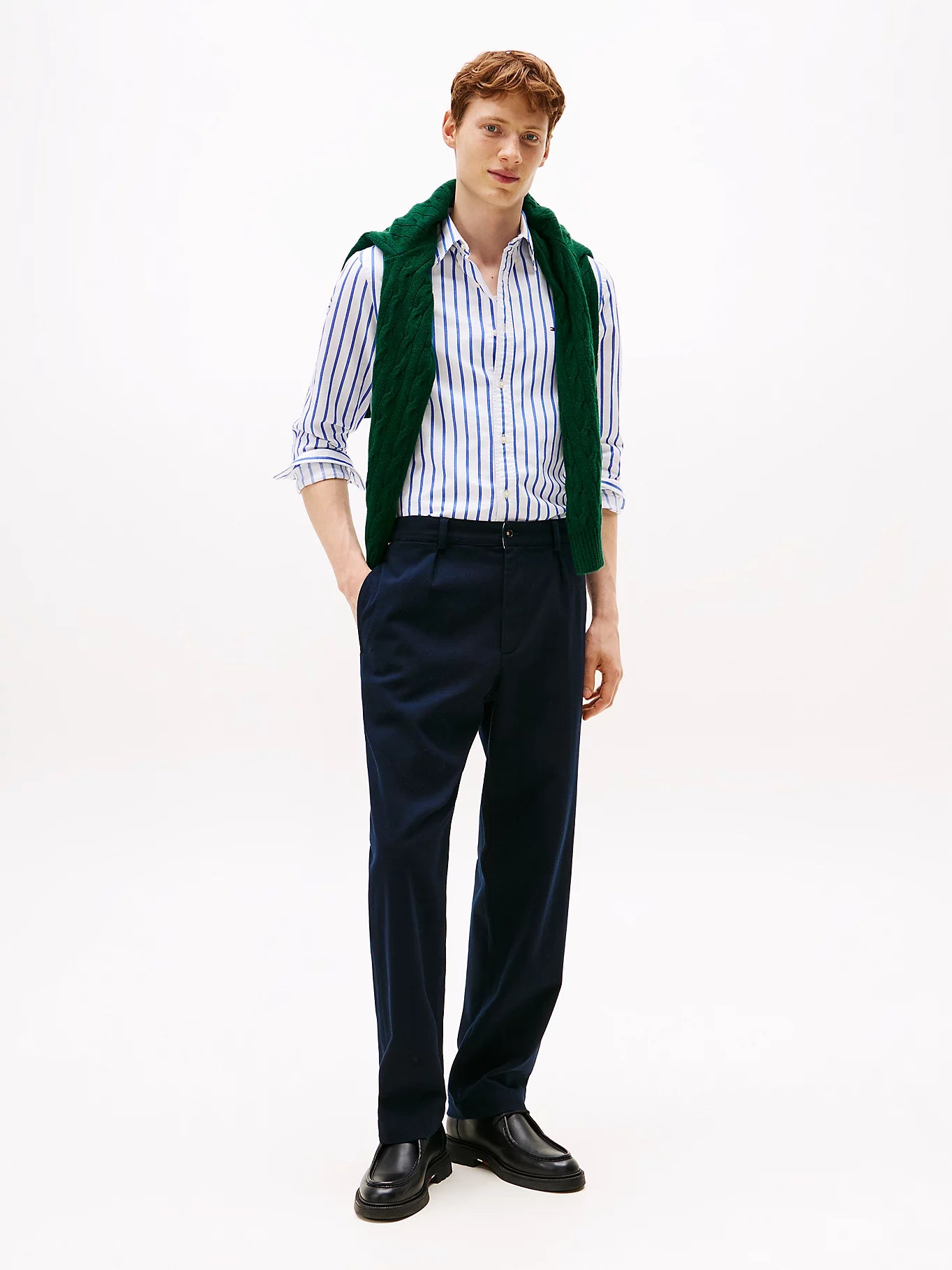 TOMMY HILFIGER HERITAGE OXFORD STRIPE L/S SHIRT MW0MW40464