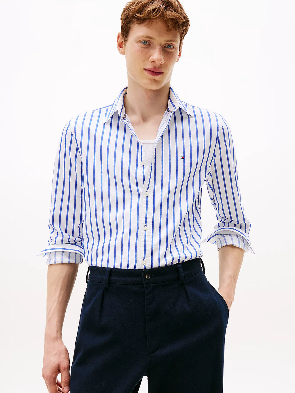 TOMMY HILFIGER HERITAGE OXFORD STRIPE L/S SHIRT MW0MW40464
