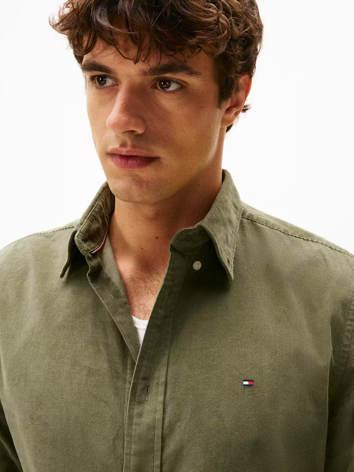 TOMMY HILFIGER SOLID CORDUROY L/S SHIRT MW0MW40486