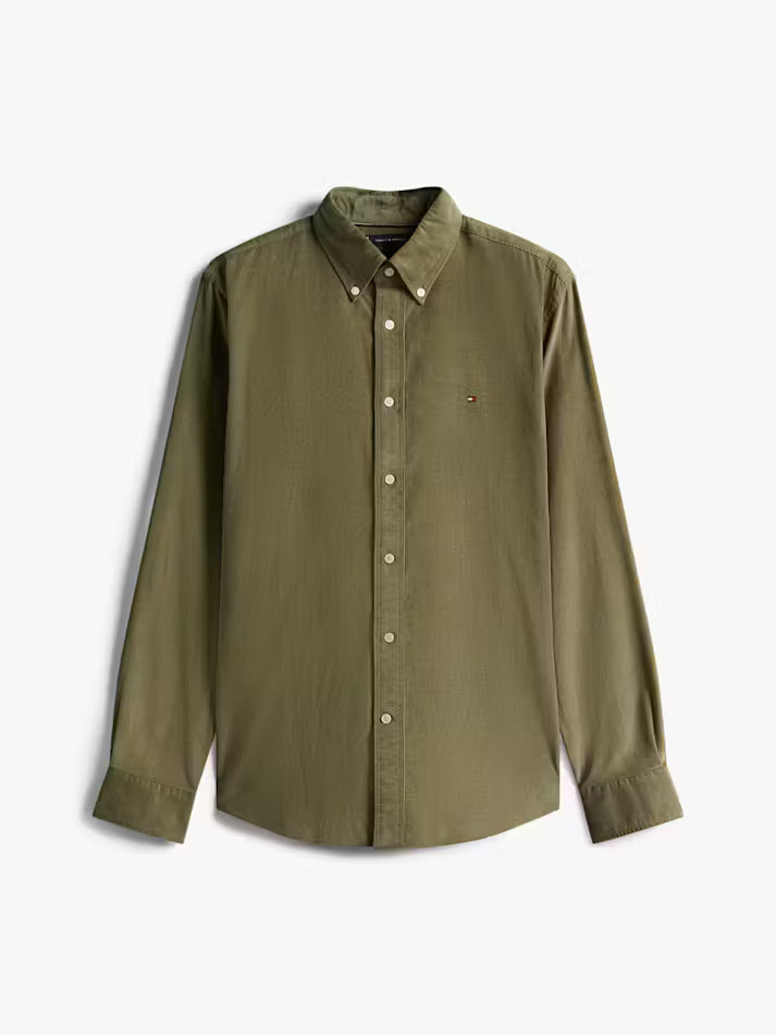 TOMMY HILFIGER SOLID CORDUROY L/S SHIRT MW0MW40486