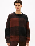 TOMMY HILFIGER BUFFALO CHECK WOOL COTTON CHUNKY KNIT MW0MW40800