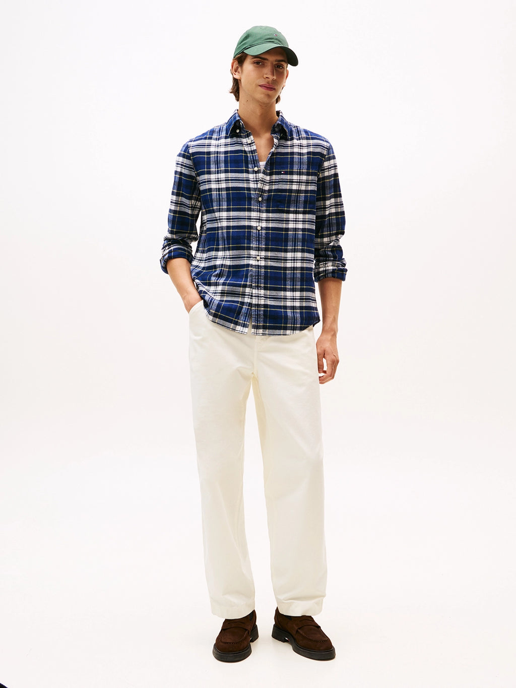 TOMMY HILFIGER BRUSH TARTAN CHECK L/S SHIRT MW0MW41345
