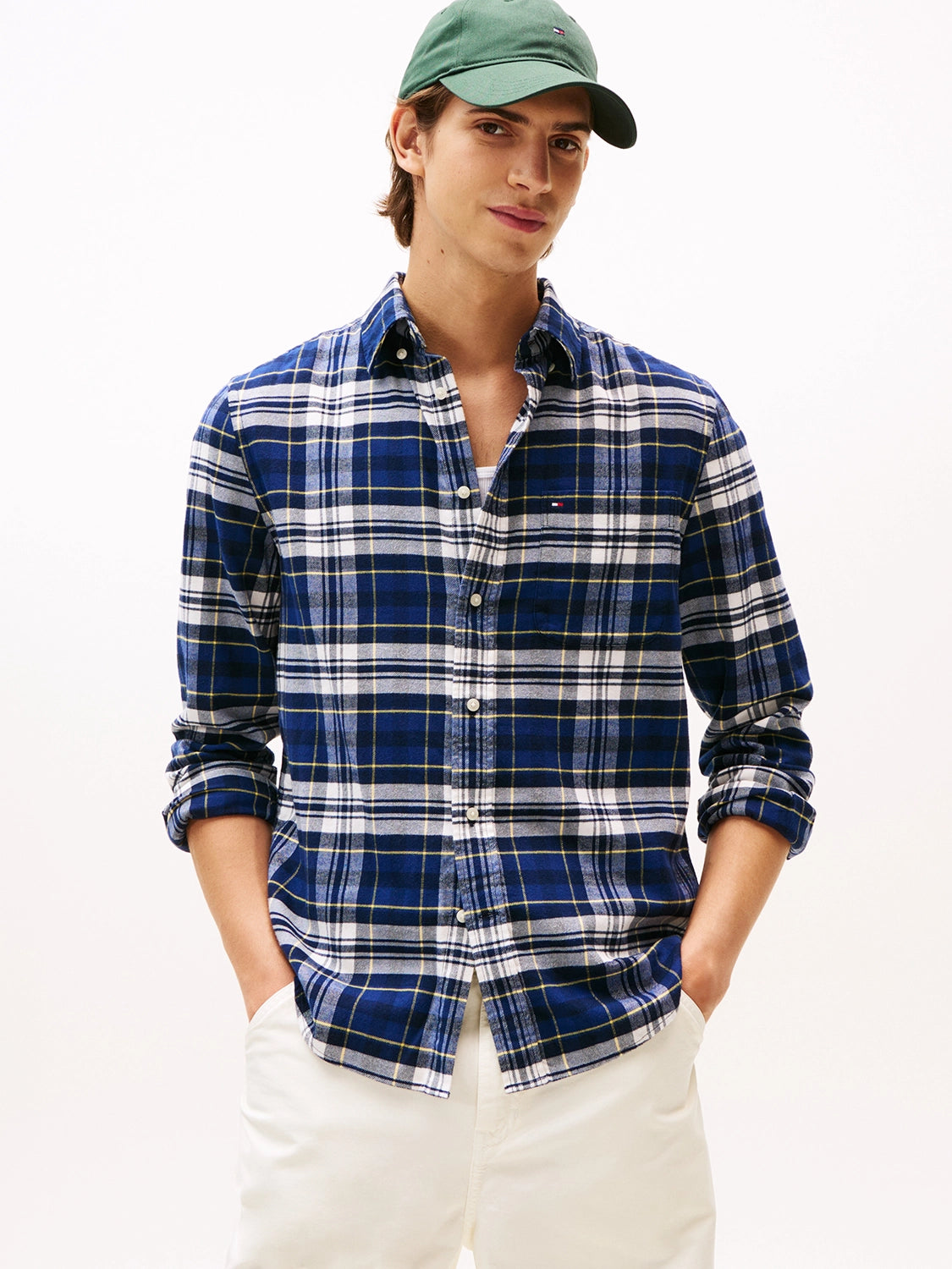 TOMMY HILFIGER BRUSH TARTAN CHECK L/S SHIRT MW0MW41345
