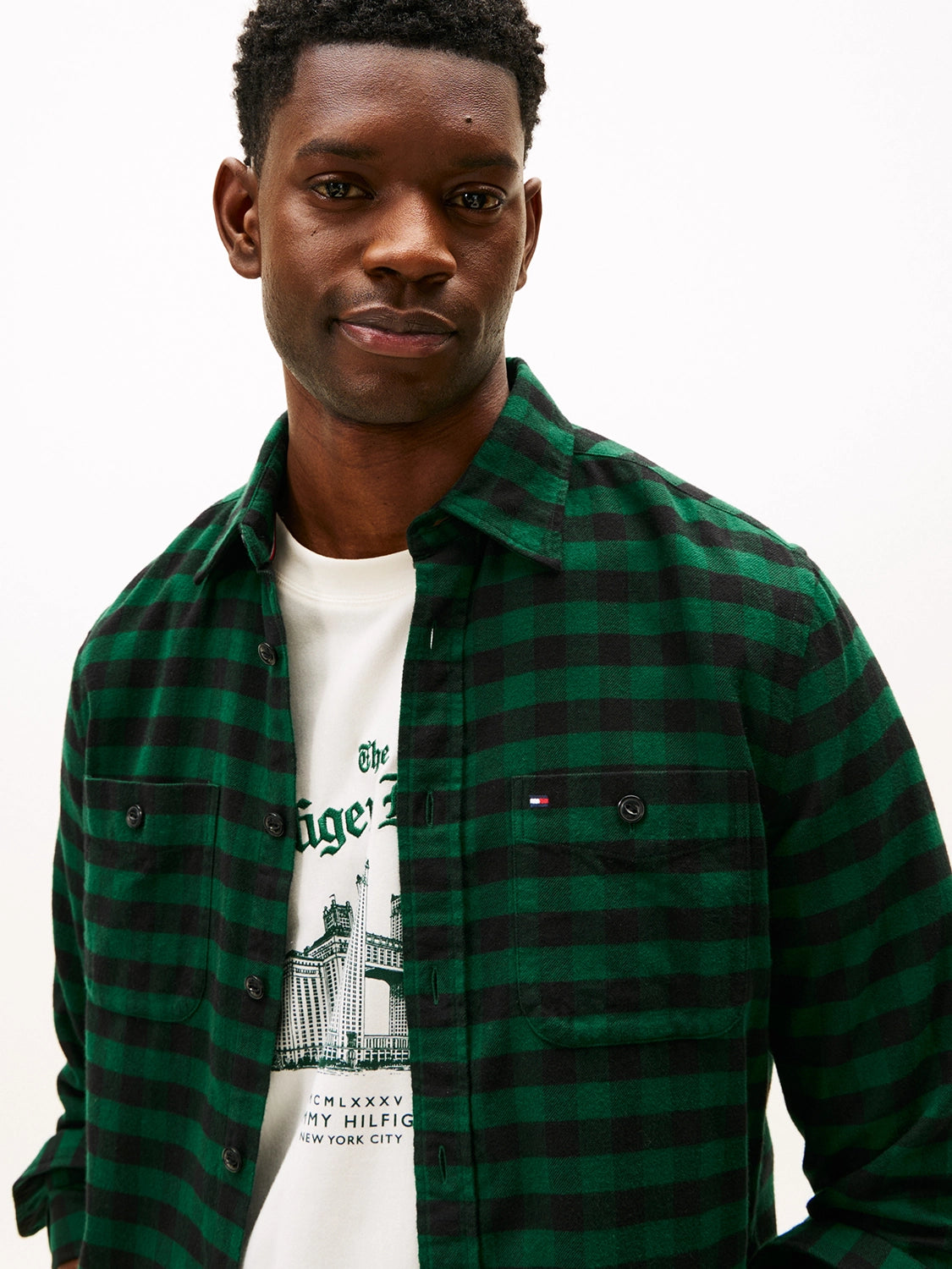 TOMMY HILFIGER BUFFALO CHECK L/S SHIRT MW0MW41496