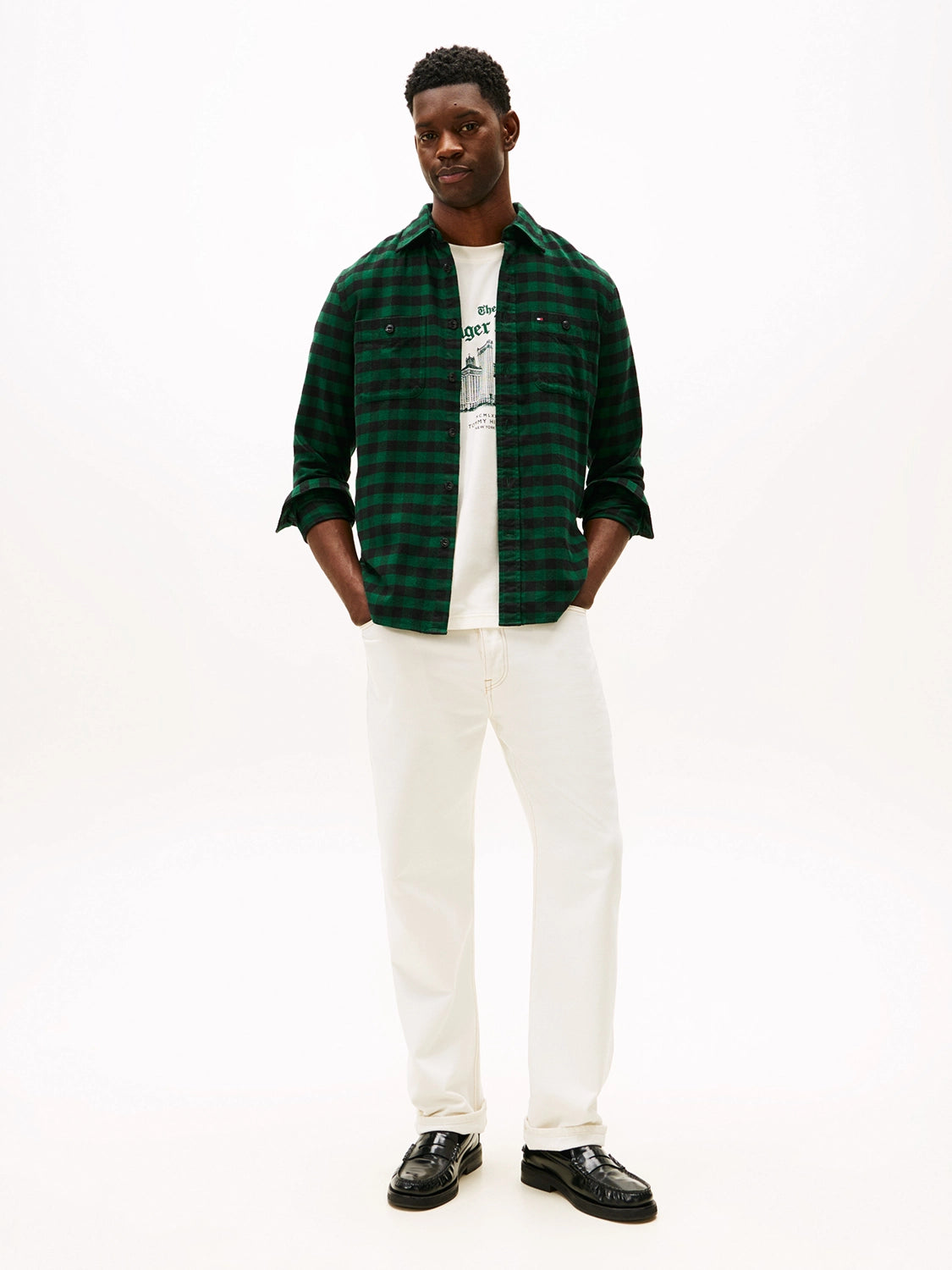 TOMMY HILFIGER BUFFALO CHECK L/S SHIRT MW0MW41496
