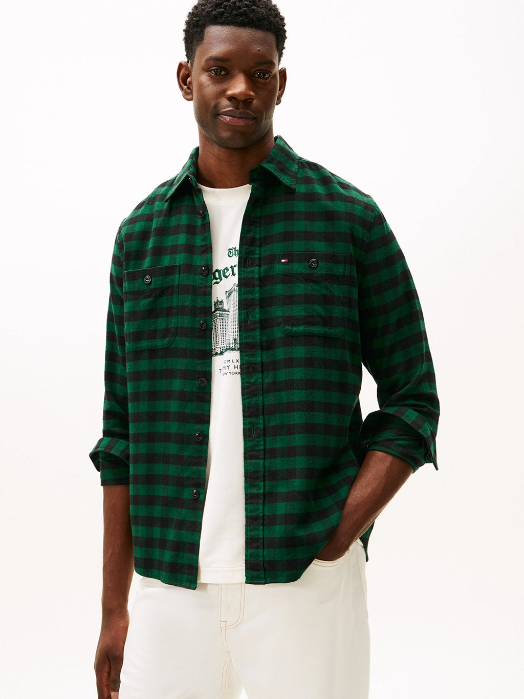 TOMMY HILFIGER BUFFALO CHECK L/S SHIRT MW0MW41496